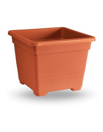 VASO QUADRADO DE 38 CM TERRACOTTA