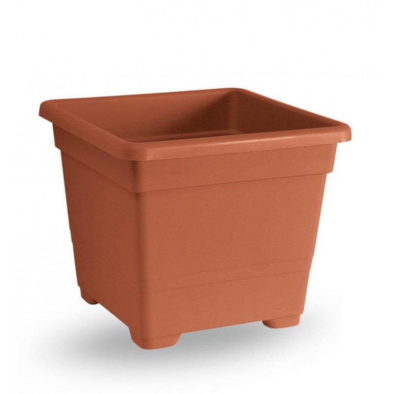 Vaso Quadrato 32 cm TERRACOTTA