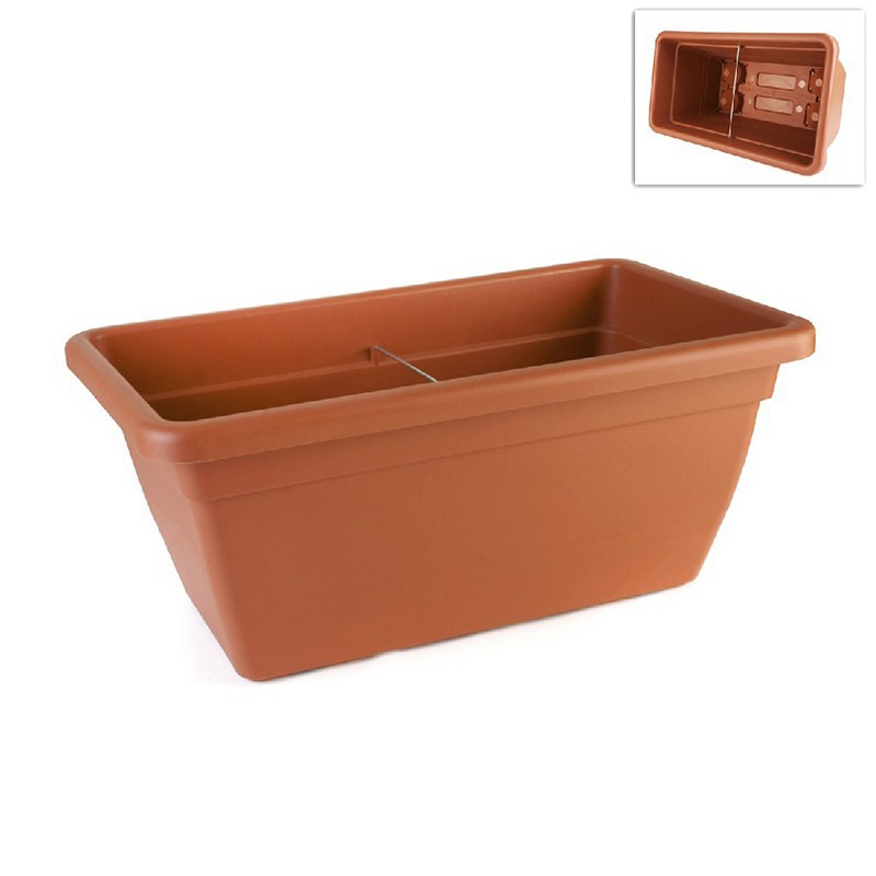 FIORIERA RETTANGOLARE ANTHEA 80 cm TERRACOTTA FIORIERA RETTANGOLARE ANTHEA 80 cm TERRACOTTA
