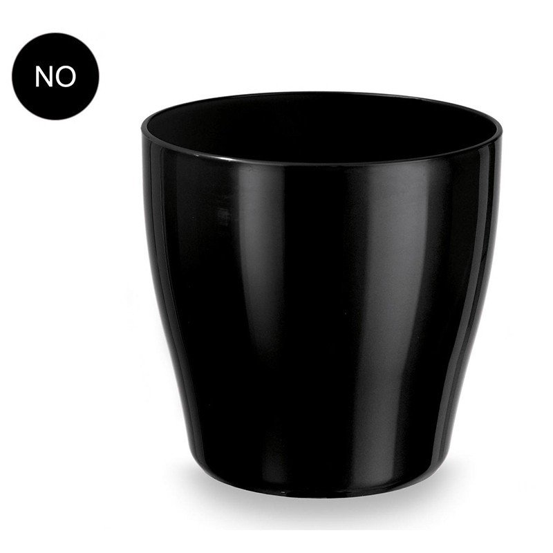 Lebende Vase 35 cm schwarz