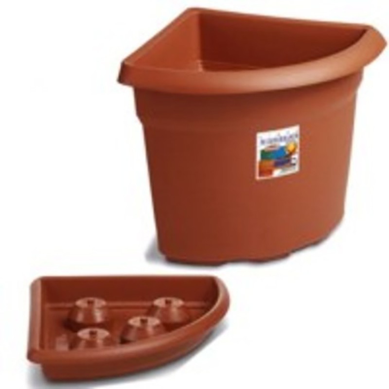 Sottofioriera angolare 45 cm colore terracotta