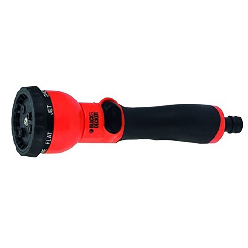 Lançador de tochas Black & Decker para irrigação ajustável em 7 locais