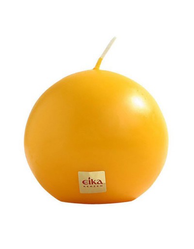Yellow Spherical Candle 70 mm