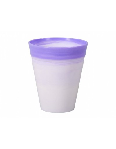 Vase dante 14 cm lilac white