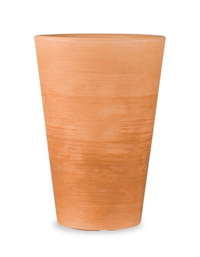 LILIUM VASE ELONGATED CONE H75 ANT. Brown