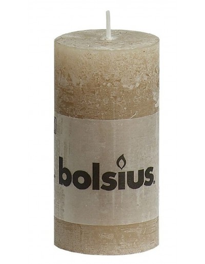 Rustic beige candle 100/50 mm