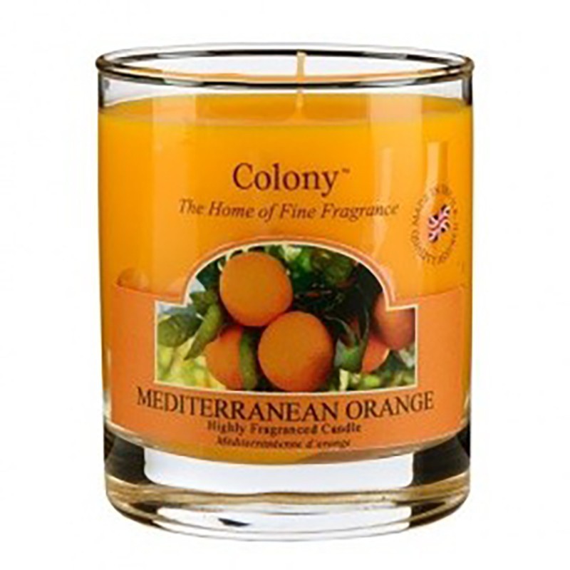 Colony small Mediterranean glass candle
