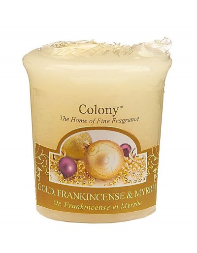 Colony candle gold incense and myrrh