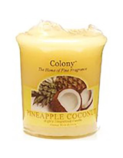 Abacaxi de vela colônia e coco