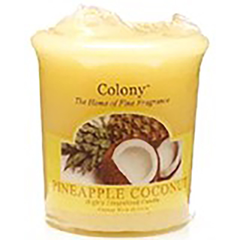 Abacaxi de vela colônia e coco
