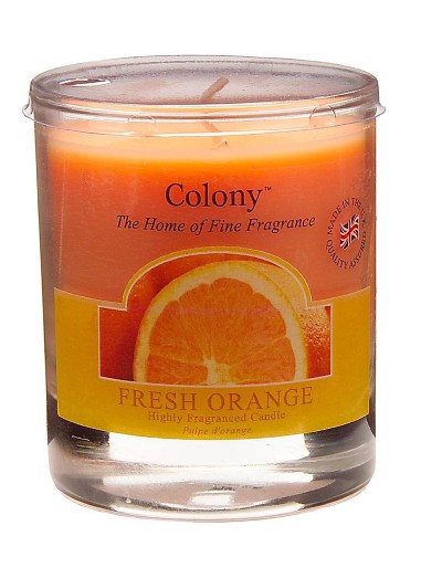 Kolonie Kerze kleine frische Orange