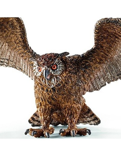 Owl Figure. Hand Painted