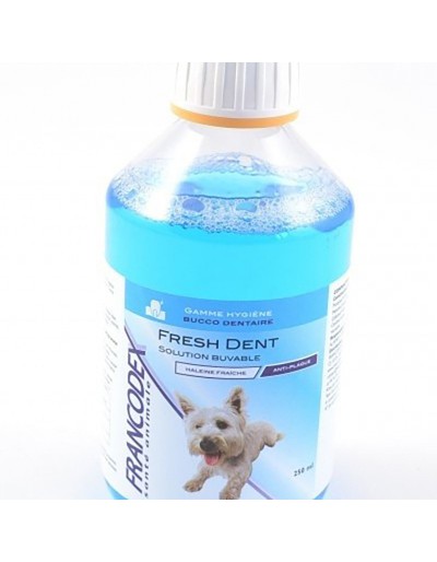 Fresh Dent 2 en 1 Solución Buvable para Perro y Gato 250ml