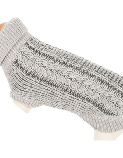 Pullover mit Nieten für Twist Hunde 25 cm grau
