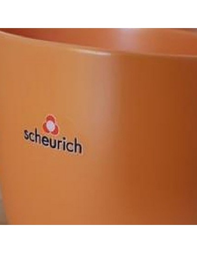 Planter Scheurich naranja mate conjunto de 3 (olla de cerámica)