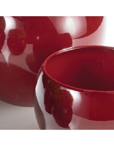 Ceramiczny garnek ceramiczny Keramikubertopf ScheurichCiemnoczerwony