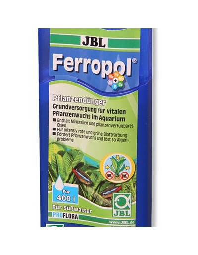 Liquid fertilizer for aquariums with iron trace elements