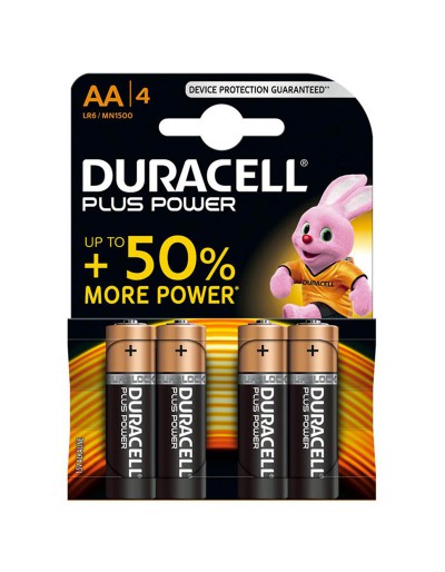 DURACELL PLUS POWER STOS W STYLU AA 4 sztuki