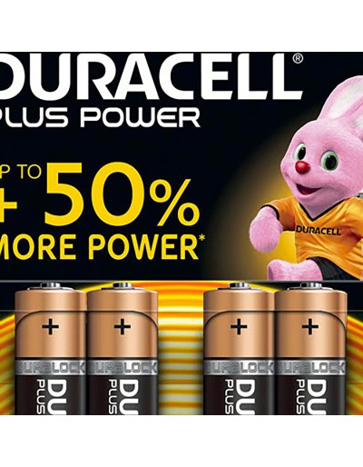 PILE DURACELL PLUS POWER STILO AA 4 pieces