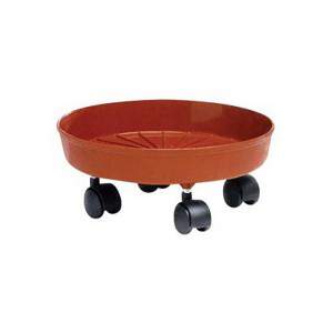 SOTTOVASO with RUOTE LIFE 42 TERRACOTTA