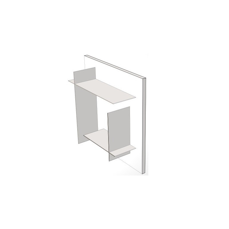 Bibliothèque modulaire blanche avec des étagères blanches Bibliothèque modulaire blanche avec des étagères blanches