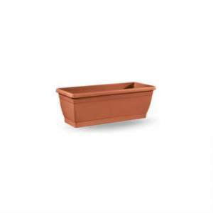 Roxanne box with 40 cm TERRACOTTA undercassetta