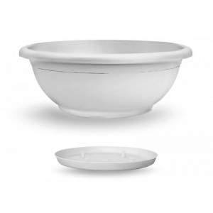 Naxos bowl with 40 cm white diameter subsoist