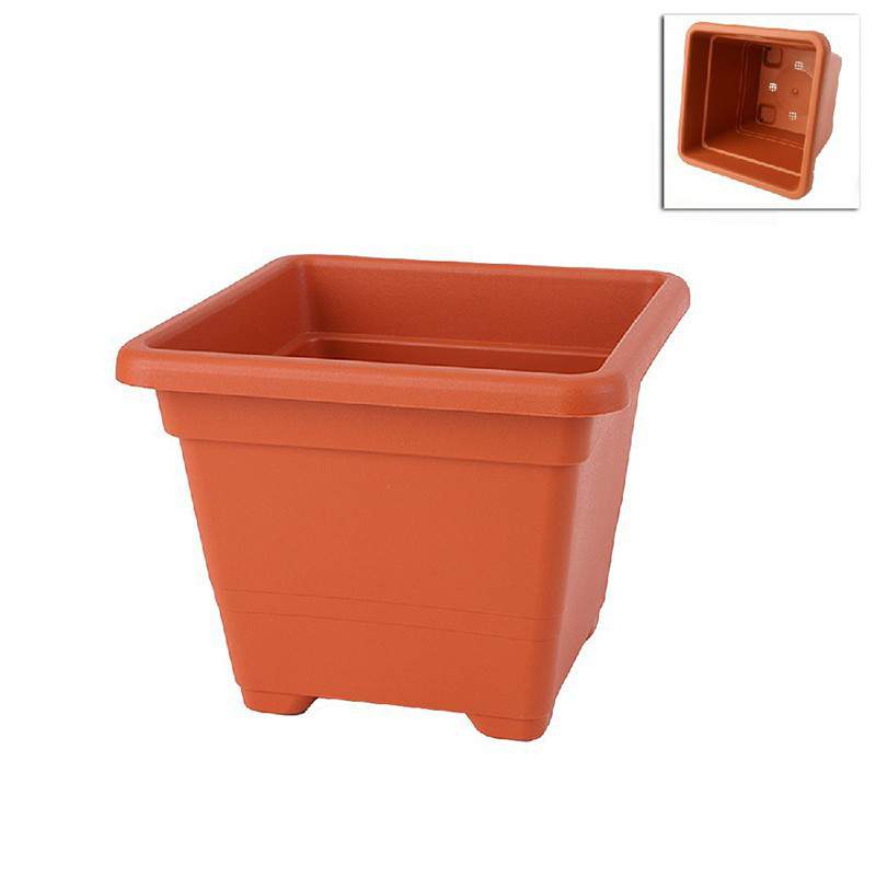 Vaso Quadrato 22 cm TERRACOTTA Vaso Quadrato 22 cm TERRACOTTA