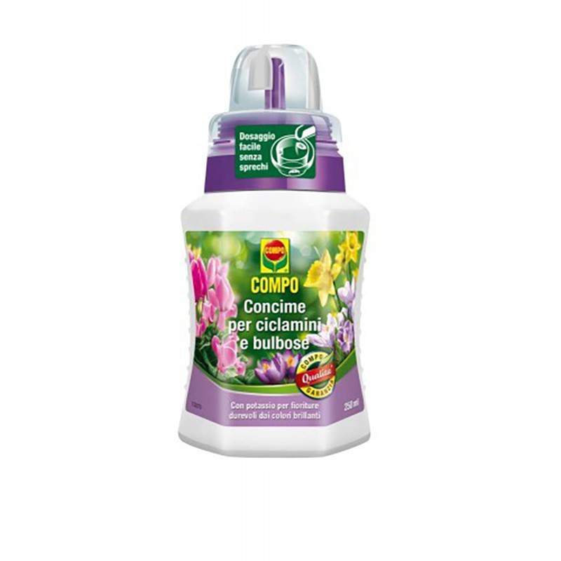 CYCLAMEN ET BULBOSE D'ENGRAIS LIQUIDE COMPO 250 ml.