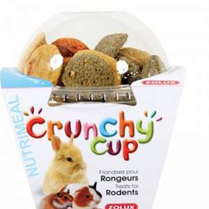 Crunchy Cup nature/carotte/luzerne traiter pour rongeur