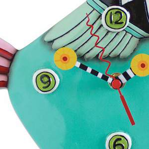 Wall clock bird of paradise pendulum clock