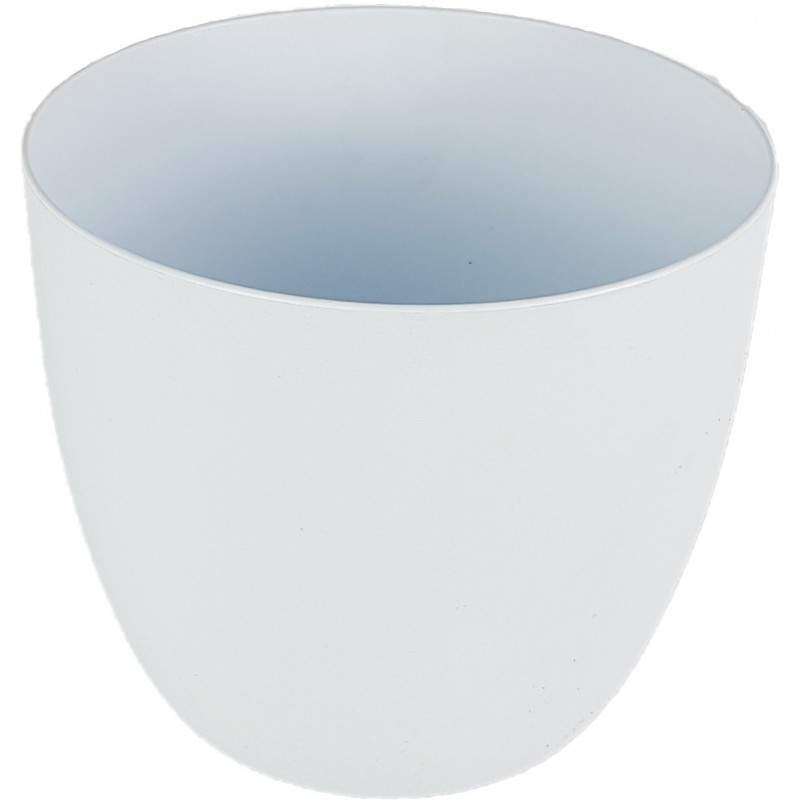 Milano flower pot cover diameter 18 cm white