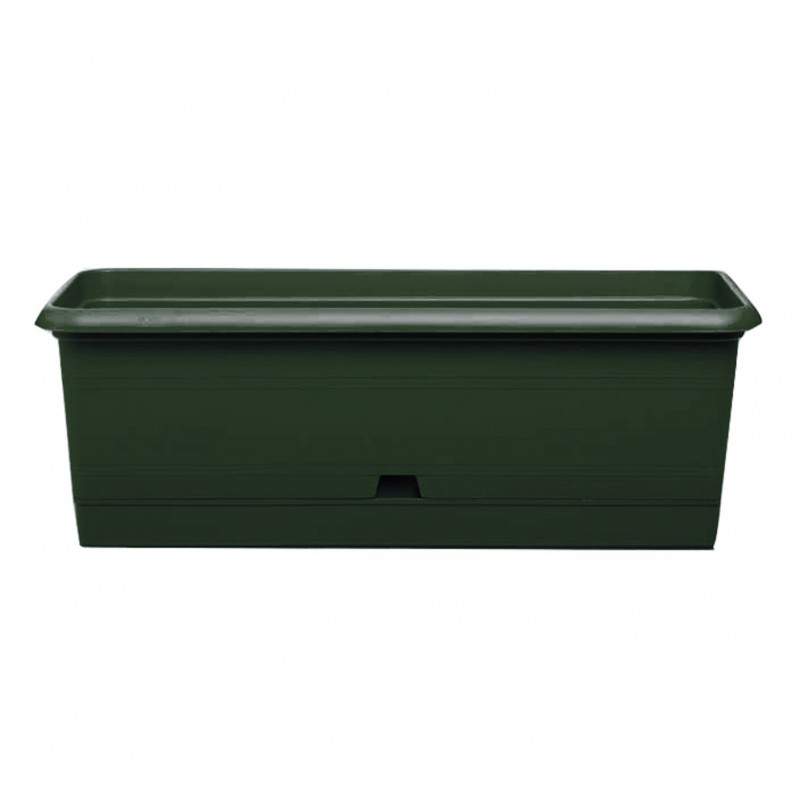 Caixa de ervas rústica 52cm verde