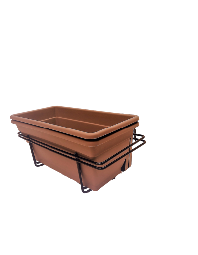 Double balcony kit 50 cm and terracotta balcony