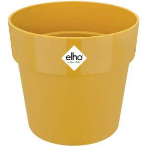 Elho B.for Original runder Mini-Blumentopf, warmes Grau, 11 cm