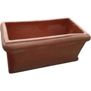Smooth Terracotta Box 40cm finished by hand