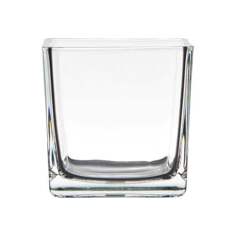 Glass Vase Cube 8x8x8 cm