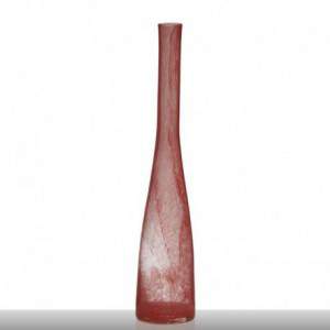 Glass Vase Red 54 cm. High