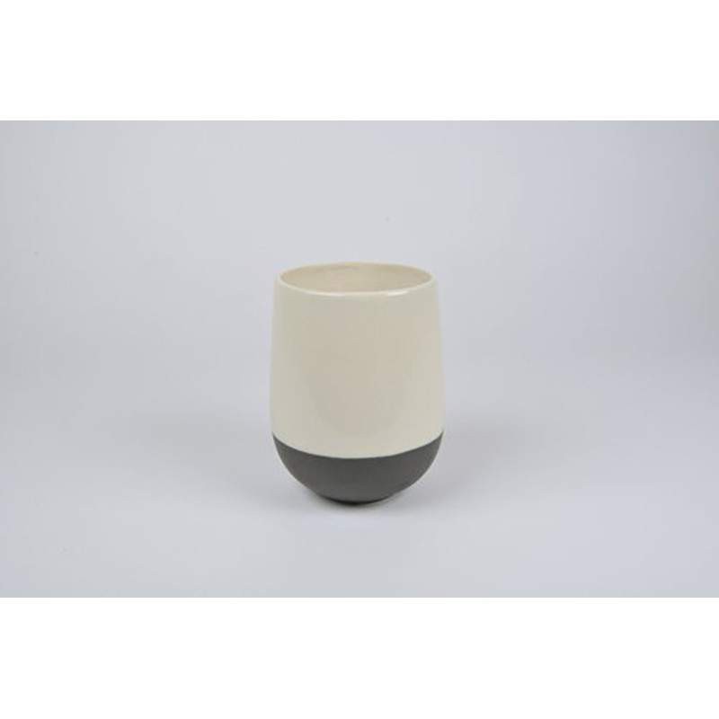 Vaso dividido branco 19,5 cm