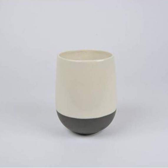 Vaso dividido branco 19,5 cm