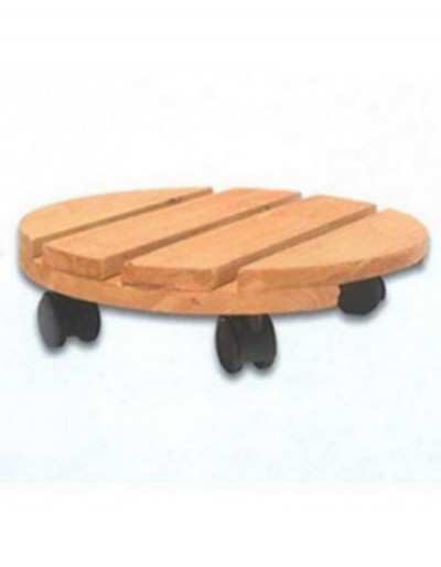 Round wooden saucer D35 cm