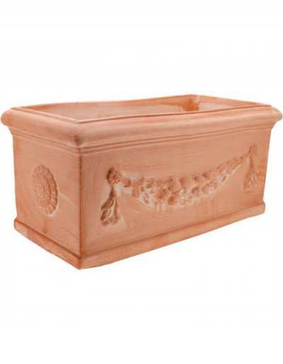 Festooned box 33cm Terracotta