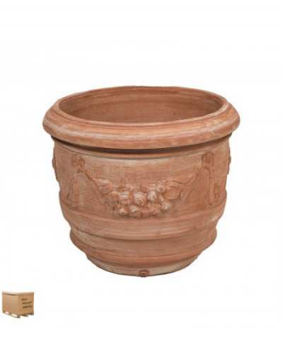 Festooned Barrel Vase 40 cm
