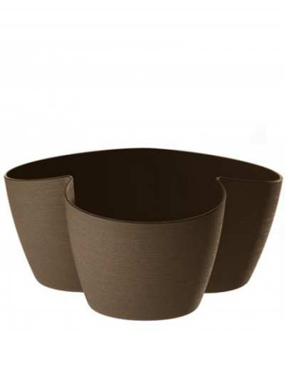 Cache-pot triple 10cm Tortora