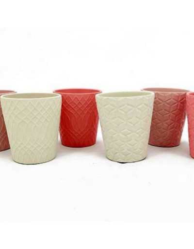 6 Vasi in Ceramica D13 cm...