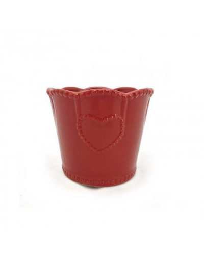 Shabby Vas H13 cm Röd