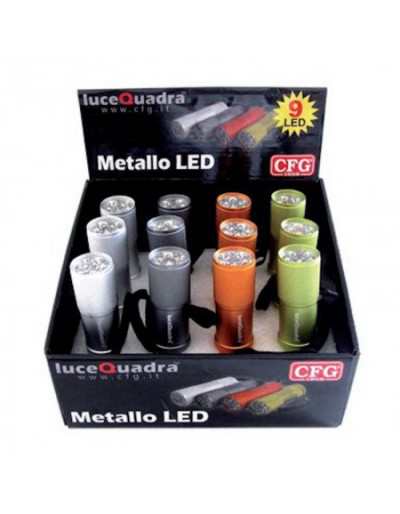 9 LED-ficklampa i aluminium...