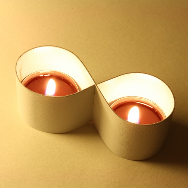 Tea-light Candle holder white