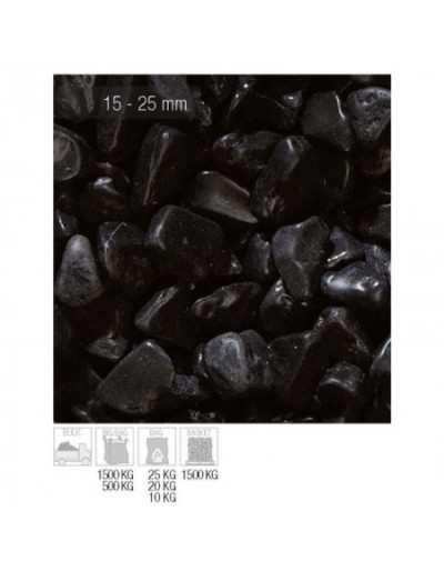 Ebony Black Pebbles 15-25 mm