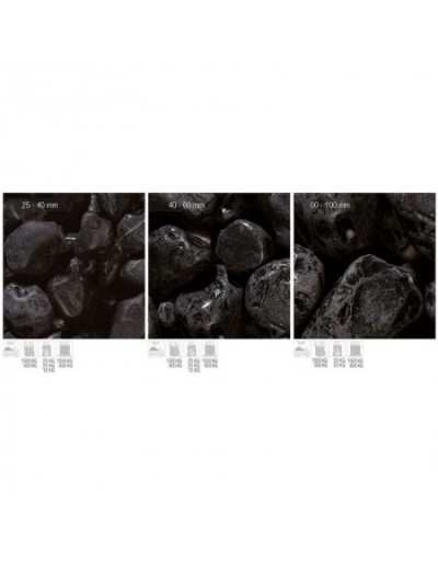 Ebony Black Pebbles 25-40 mm